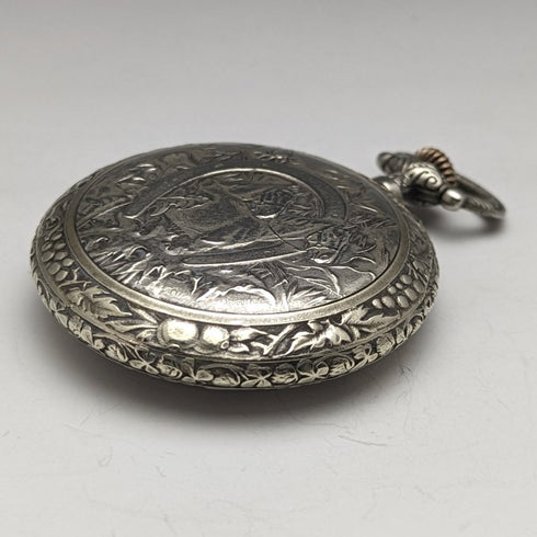 瑞士製造復古 Enigma 懷錶帶馬雕塑合金錶殼做工良好